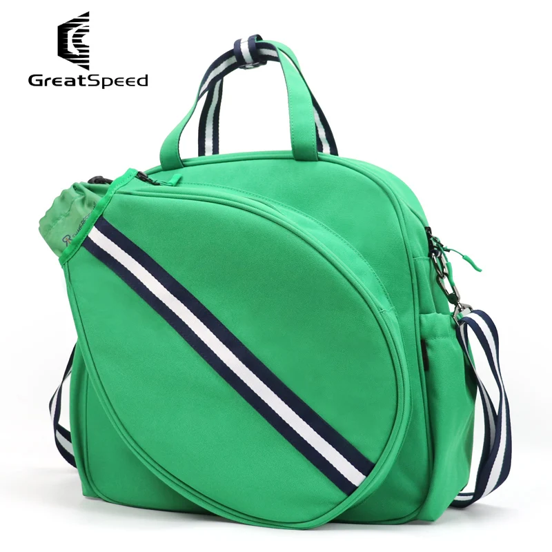 New Print Oxford Cloth Tennis Bag Green GreatSpeed Original Tenis Squash Racket Shoulder Bag Adults Youth Laptop Storage Handbag