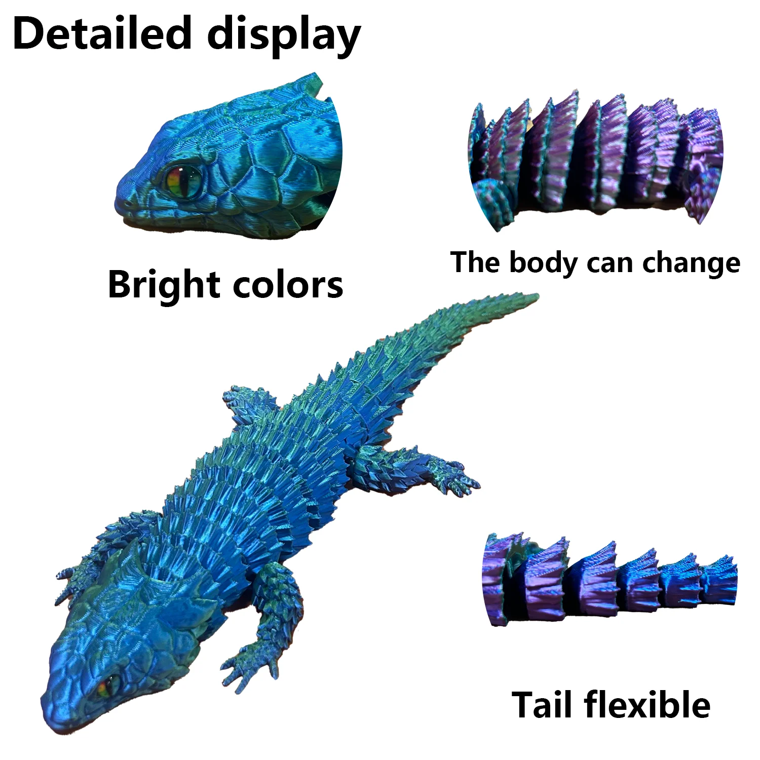3D Baskılı Kertenkele Heykeli, - 3D Printing Lizard incelemesi ve fiyatı