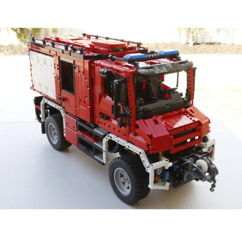 

MOC-97560 Новый U218 городской пожарный грузовик, строительные блоки, модель 5200, деталиMOC, креативные строительные блоки для мальчиков и детей на день рождения, игрушки, подарки