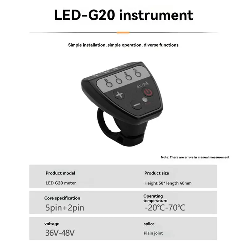 Ingenious-36V 48V 26A Brushless Controller G20 Meter LED Display+130X Throttle Kit For Electric Scooter E-Bike Repair Kit
