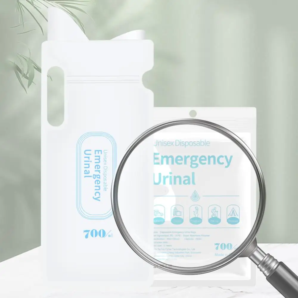 

4 шт. одноразовых мочеприемников-мешков для туалета, 700 мл, мини-мобильные туалеты, унисекс, герметичные, для мужчин, женщин, детей, для путешествий, пробок, кемпинга