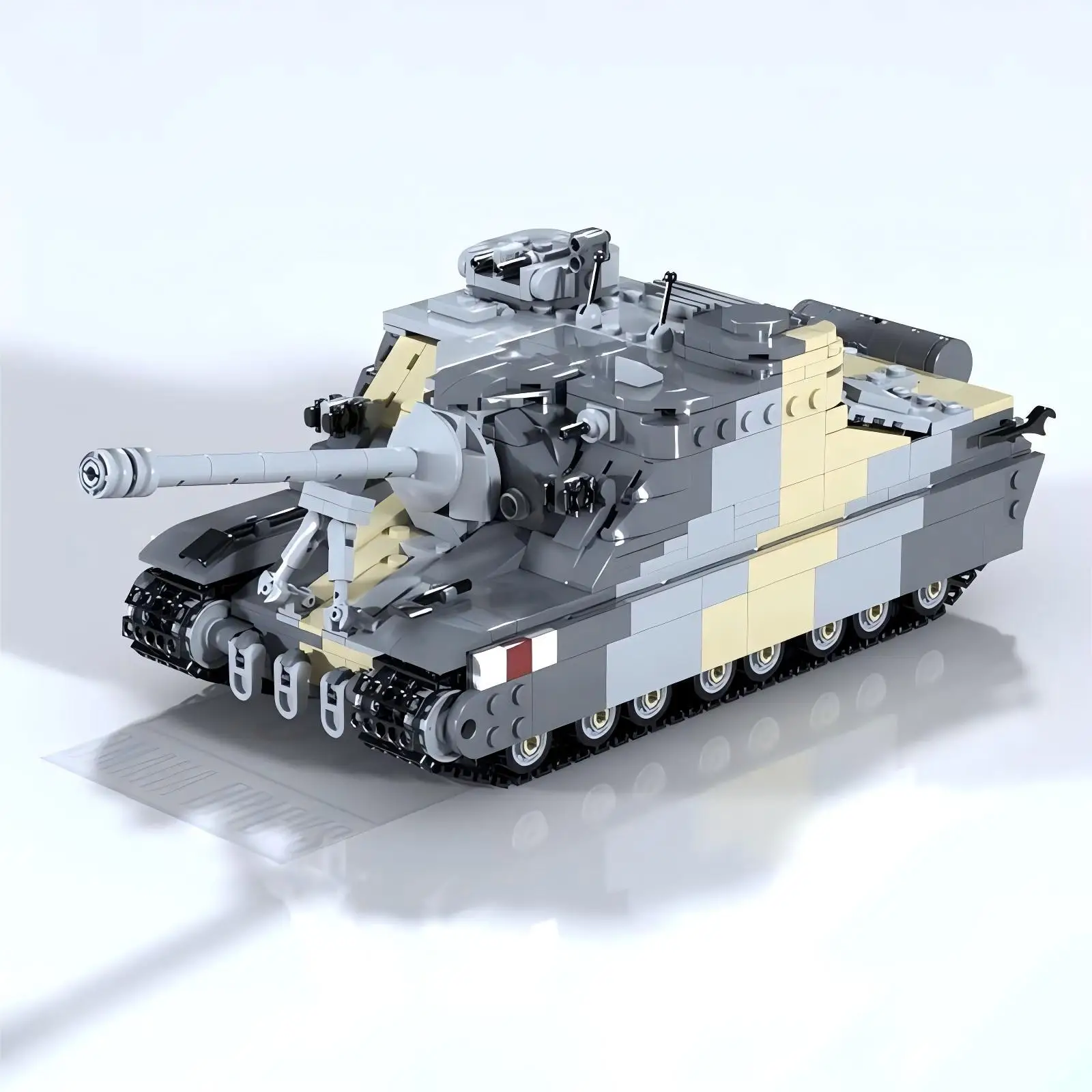 MOC Militärserie Britische A39 Turtles Schwerer Panzer Kampffahrzeuge Baustein-Modell DIY Kinder-Montage-Spielzeug Jungen Geburtstagsgeschenk – Detail 1