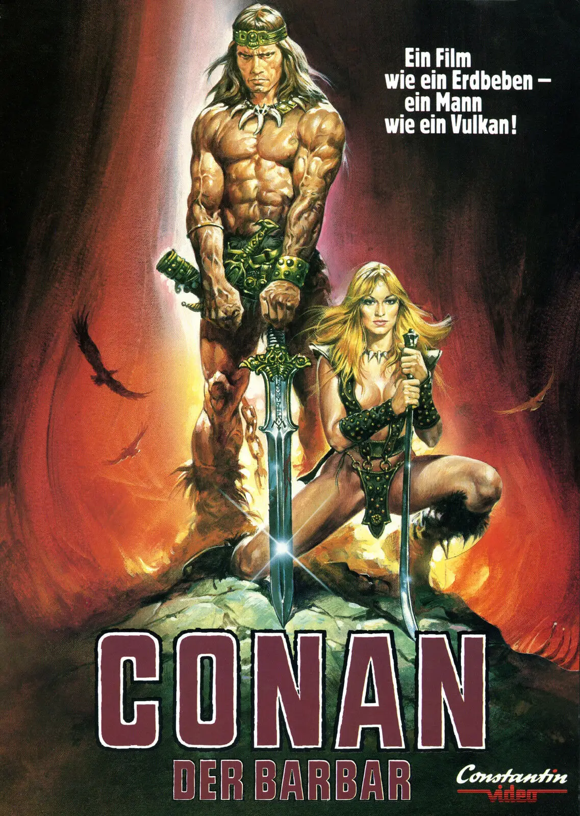 CONAN THE BARBARIAN Movie,Art Picture Print Silk Poster, Home Wall Decor