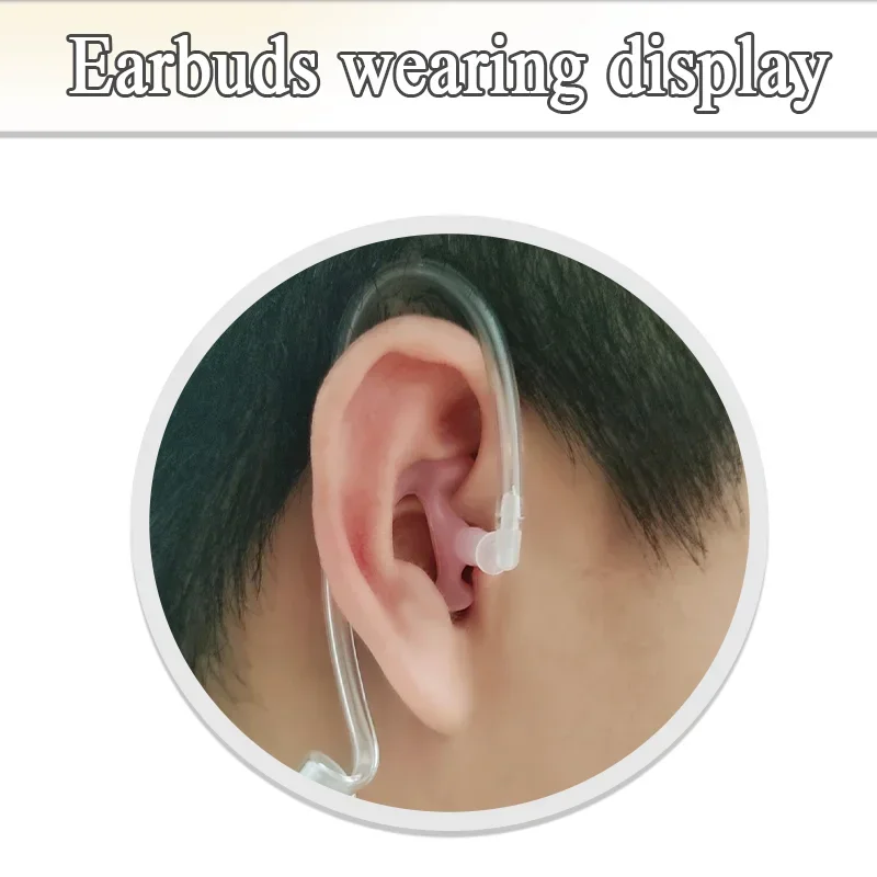 3-زوج الأذن قالب ياربود استبدال لينة سيليكون قالب الأذن سدادة الأذن S/M/L حجم ل اسلكية تخاطب راديو الصوتية سماعات الأذن #6