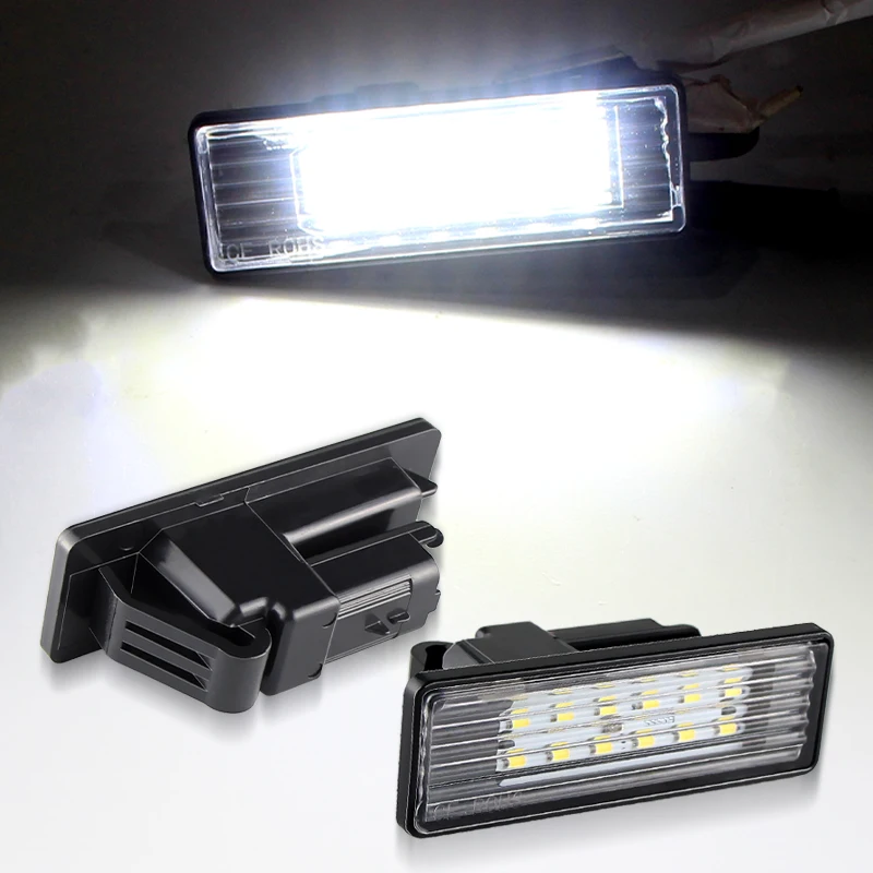 2 قطعة أوم # 9815225980 لبيجو 208 2020-2024,2008 14-2024,301 308 408 3008 508 سيتروين C4 C4L 20-2024 أضواء لوحة ترخيص LED #3