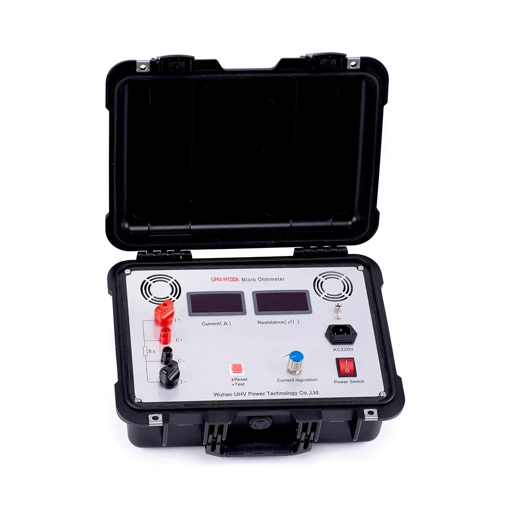 UHV-H100A Automatic Switch Loop Resistance Meter Micro Ohm Meter Contact Resistance Tester