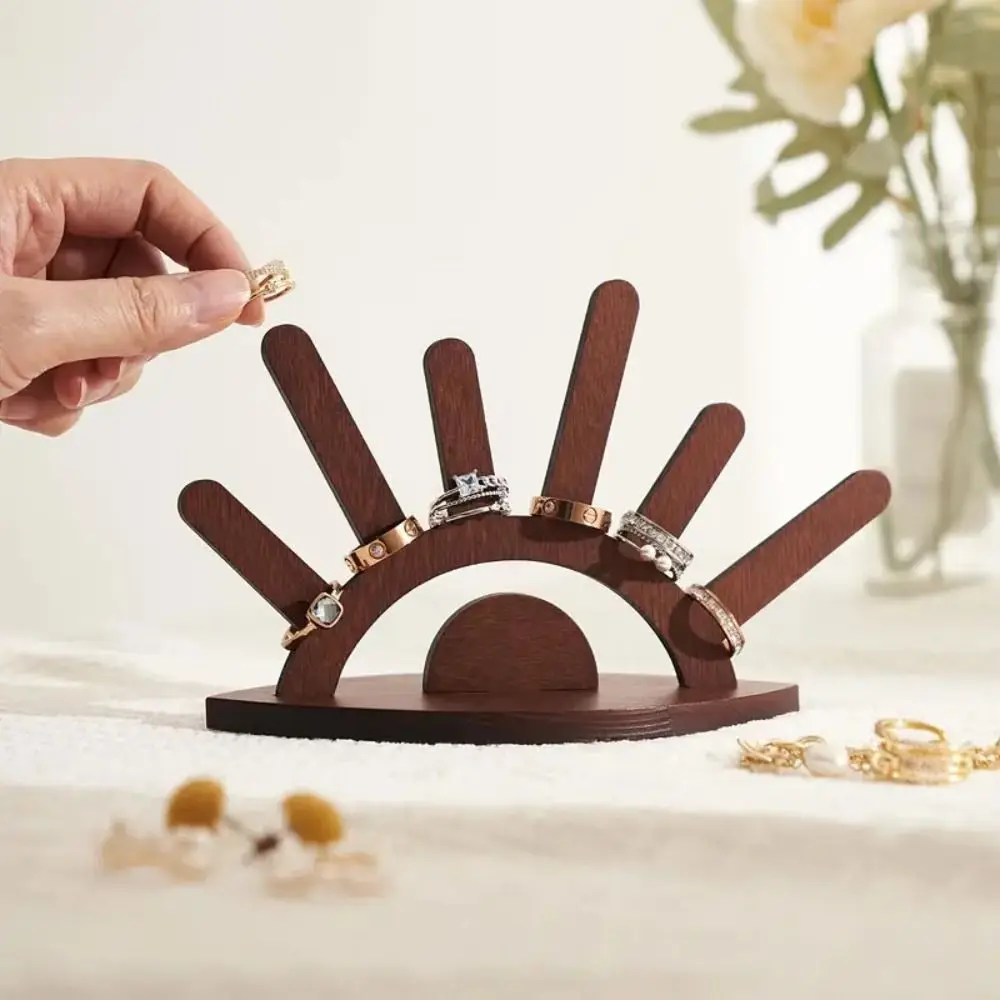 

DIY Wooden Jewelry Holder Handicraft Necklace Bracelet Jewelry Display Stand Ornaments Storage Ring Display Rack Jewelry Display