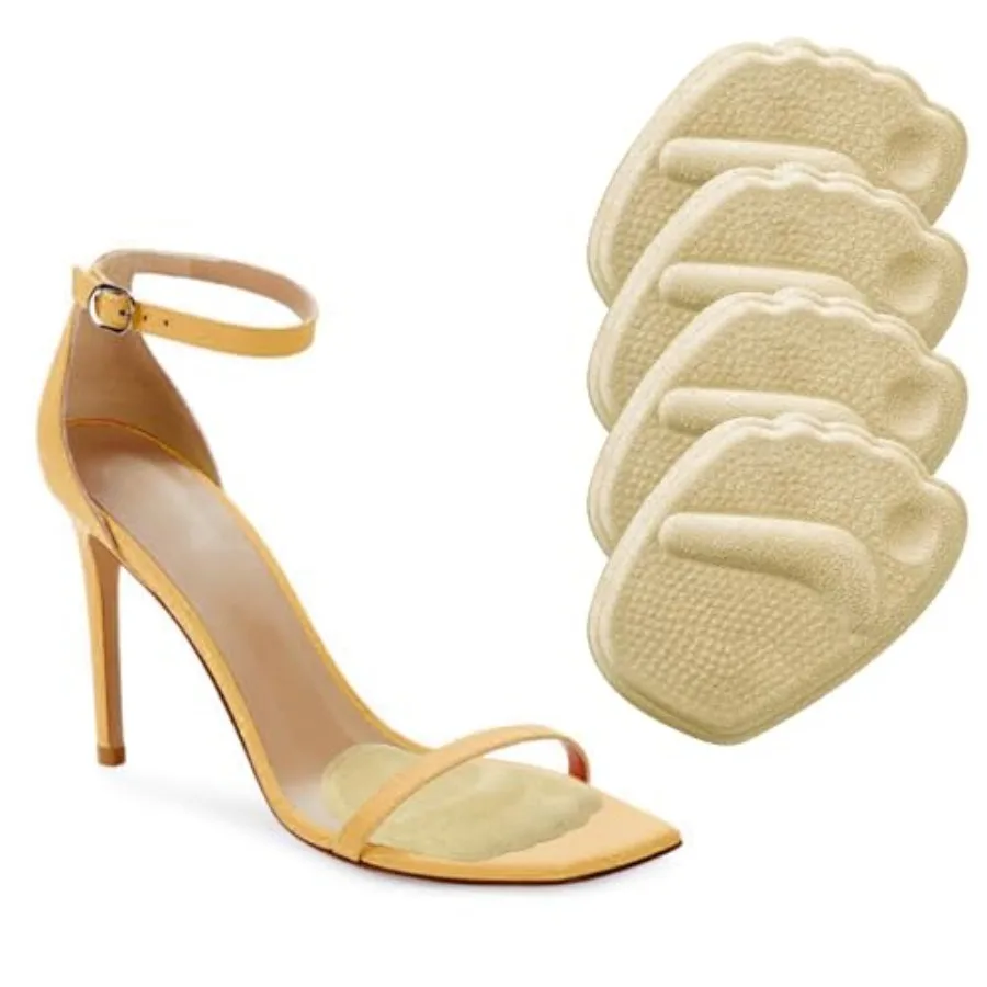 

Metatarsal Pads Women Gel Ball of Foot Cushions for Pain Relief in Shoes NonSlip Heel Inserts One Size Fits All Beige 4pcs
