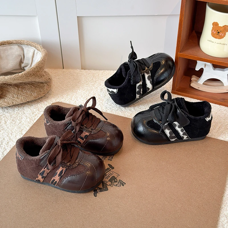 

Детская повседневная обувь, весенне-осенняя модная трендовая детская обувь для мальчиков и девочек, противоскользящие обучающие ходунки, массивные кроссовки