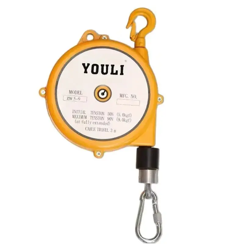 9-15KG Spring Balancer Self-locking Tower-Type Lifting Hook Spring Holder Steel Wire Rope Lifting Jack