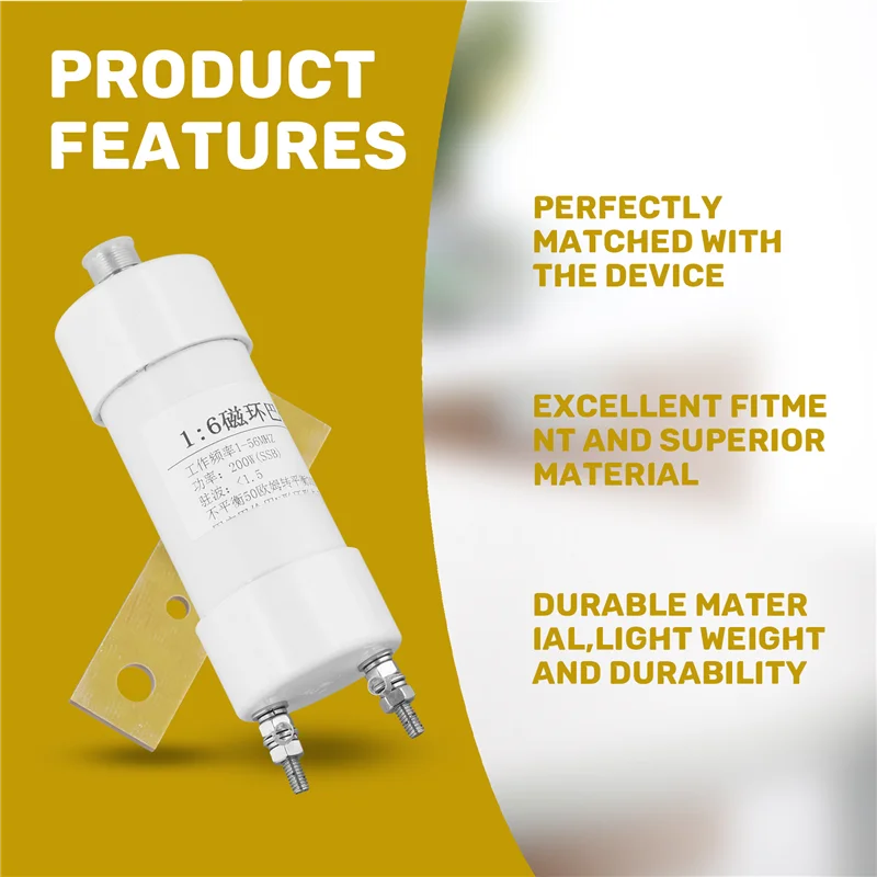 Коротковолновая антенна Baron 1: 6, 200 Вт, преобразование импеданса от 50 Ом до 200 Ом, коротковолновая внутренняя связь