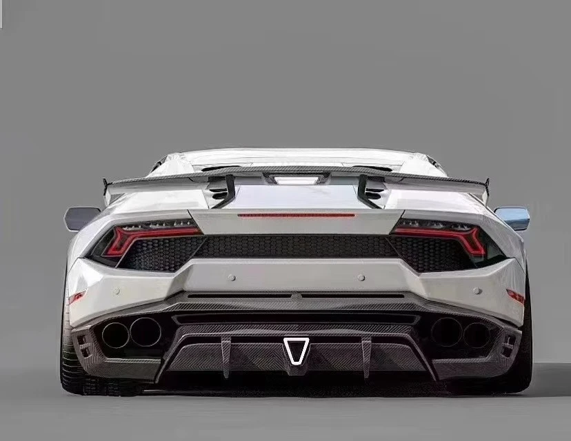 S Style Dry Carbon Car Rear Spoiler Boot Racing Wings Fit for LP580 LP610
