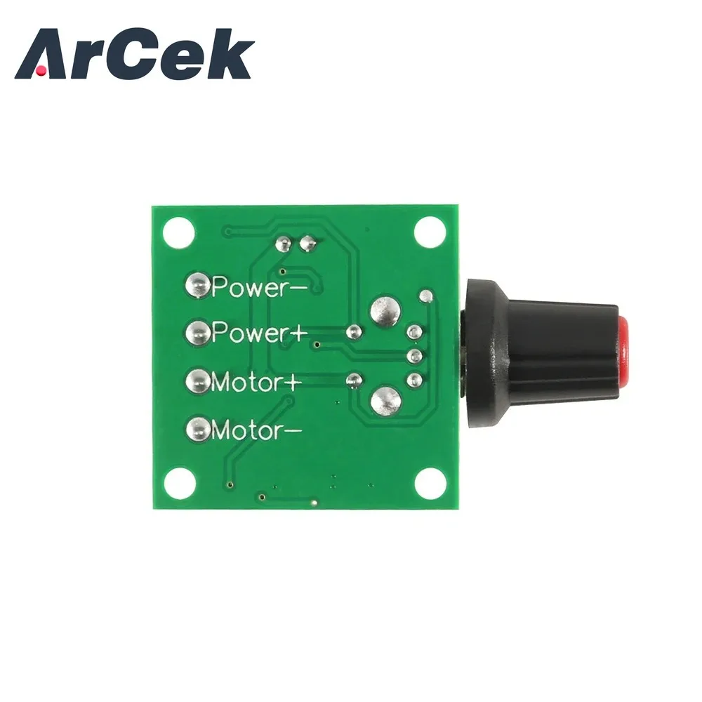 DC 1.8V 3V 5V 6V 12V 2A PWM Motor Speed Controller Low Voltage Motor Speed Controller PWM 0-100% Adjustable Drive Module