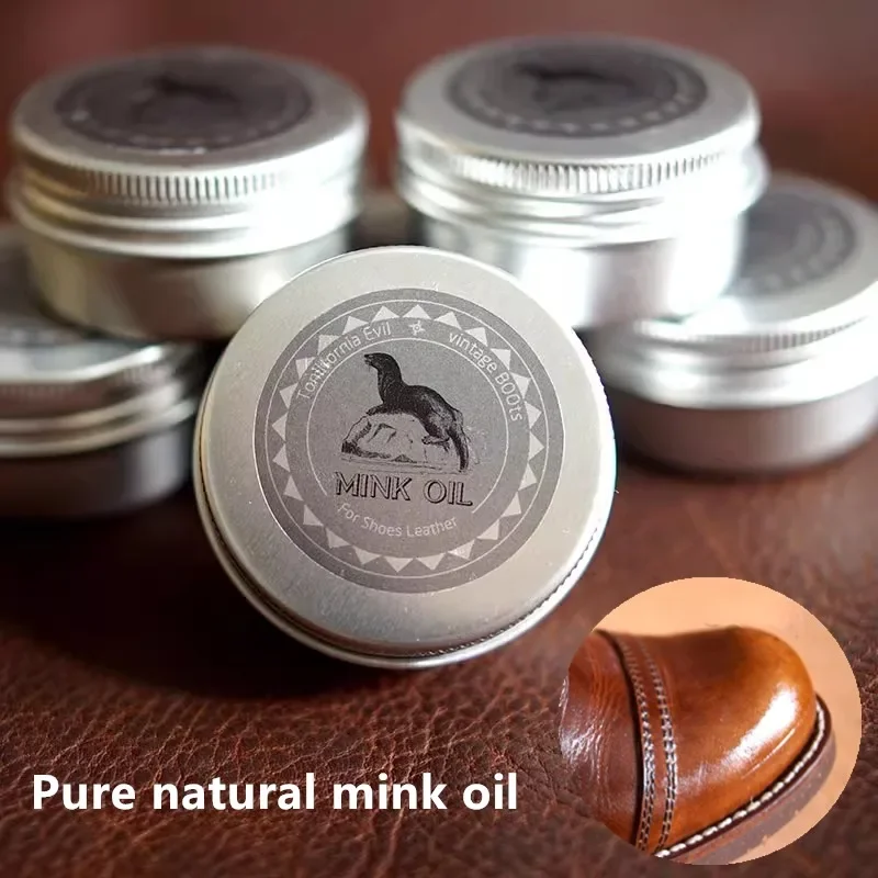 100% Natuurlijke Nertsolie Zalf Kleurloze Kunstambachtaccessoires Diy Plant Gelooide Leren Schoenen Onderhoud Polijstverzorgingsmiddel