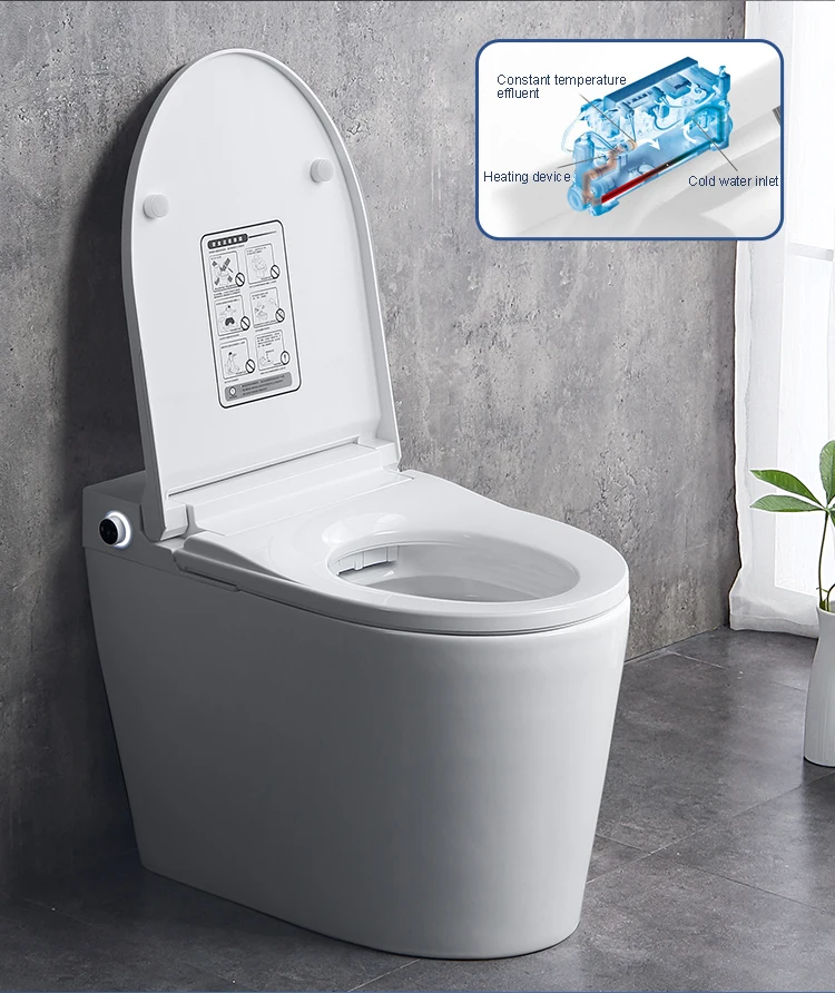 Waltmal MT5101 WC Moderno Automatico con Bidet Integrato, Autopulente, Riscaldato, Elettrico, Intelligente