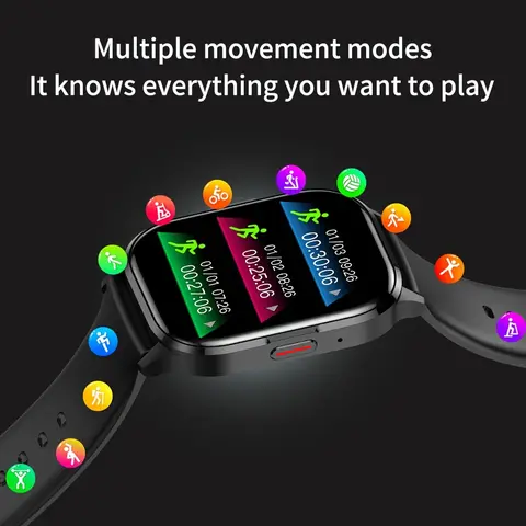 SENBONO AIR3 2024 Ny AMOLED Herr Smartklocka Bluetooth-samtal 24H Hälsospårare NFC Sport Smartklocka Herr Dam för iOS Android 10 best sales dk66 - №10