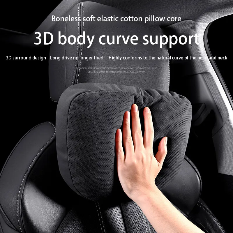 Car Neck Pillow Seat Headrest Lumbar Support Pillow Spine Protect Rest Cushion For LYNK&CO Linke 03 02 01 PHEV Linke 01 Car