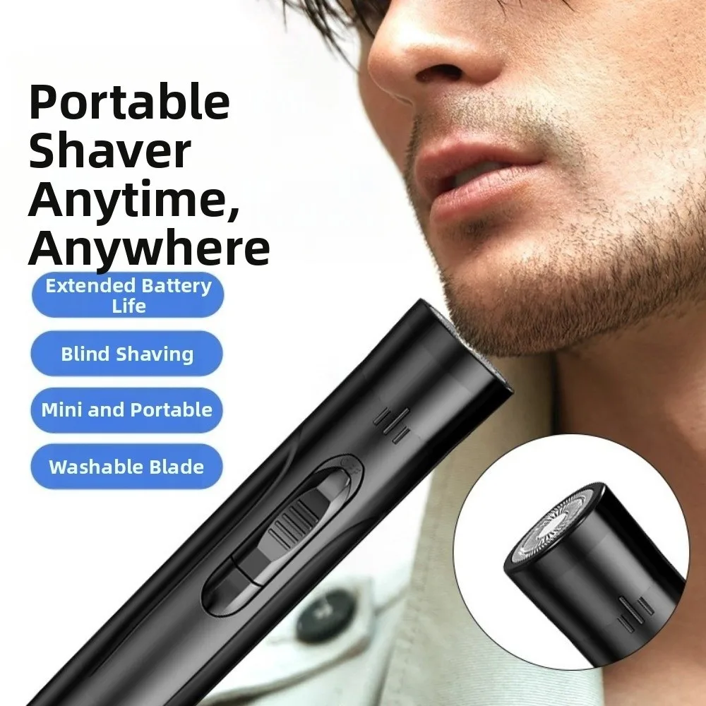 Rechargeable Electric Nose Hair Trimmer Efficient Safety Pruning Nose Hair Remover Low Noise High Speed Motor Ear Hair Trimmer