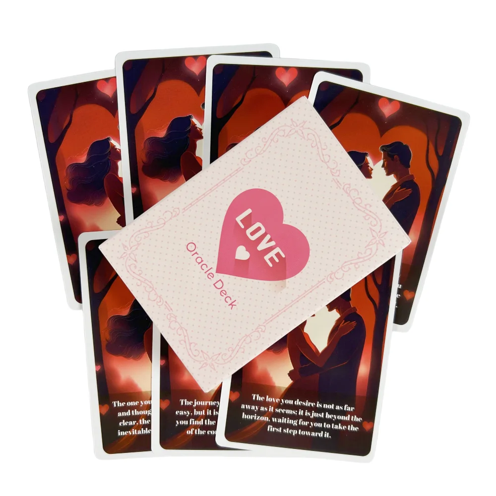 بطاقات الحب الجديدة Oarcle بطاقات قراءة الحظ النسخة الإنجليزية أوراكل سطح السفينة العرافة مصير بوراد ألعاب أوراق اللعب