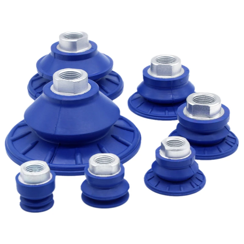 SAB Series Vacuum Suction Cup SAB22/30/40/50/60/80 Industrial Parts Mechanical Arm Corrugated Strong Suction Cup Nitrile Rubber