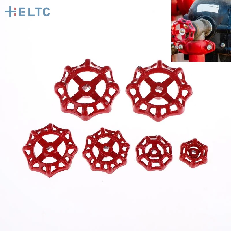 Agujero interior de hierro fundido, manija de válvula de hierro fundido de 5/6/7/8/9mm, válvula de bola, válvula de bola, valor de cierre de rueda manual, accesorio de tubería de agua, 1 ud.