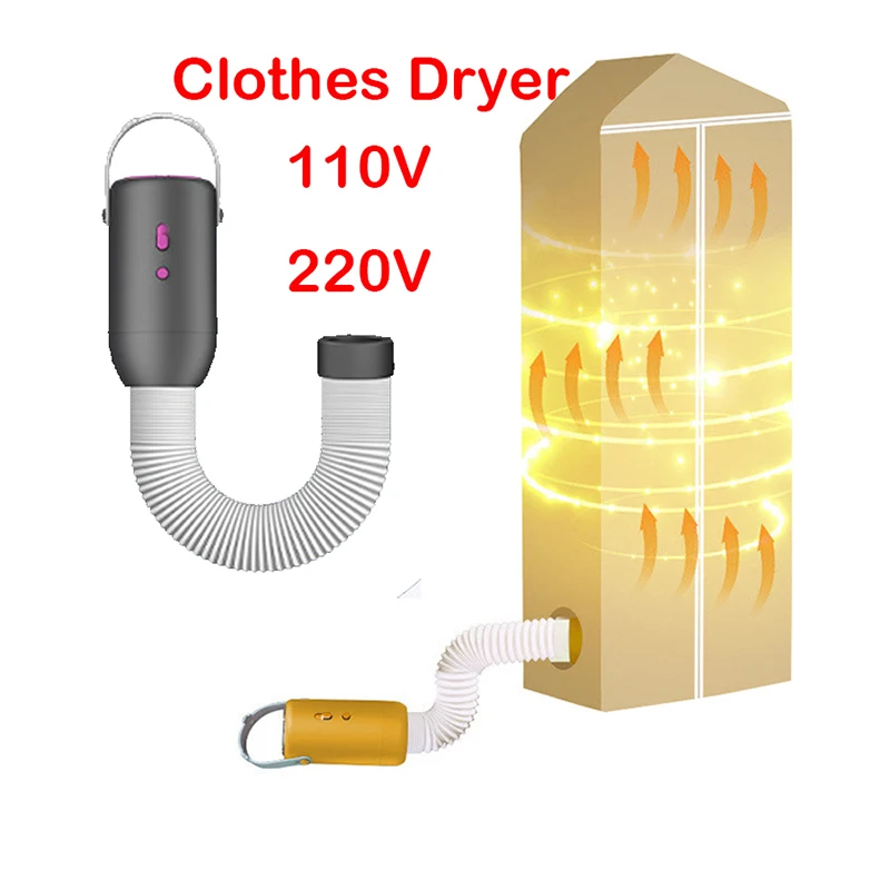 Multi-function Mini Electric Clothes Dryer Portable Clothing Shoes Heater Multifunctional Dryer Warm Air Outdoor Travel Use