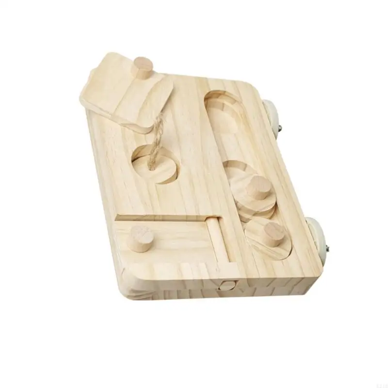 Parrots Feeding Station Climbing Jump Platform Natural Wooden Structure Perch 