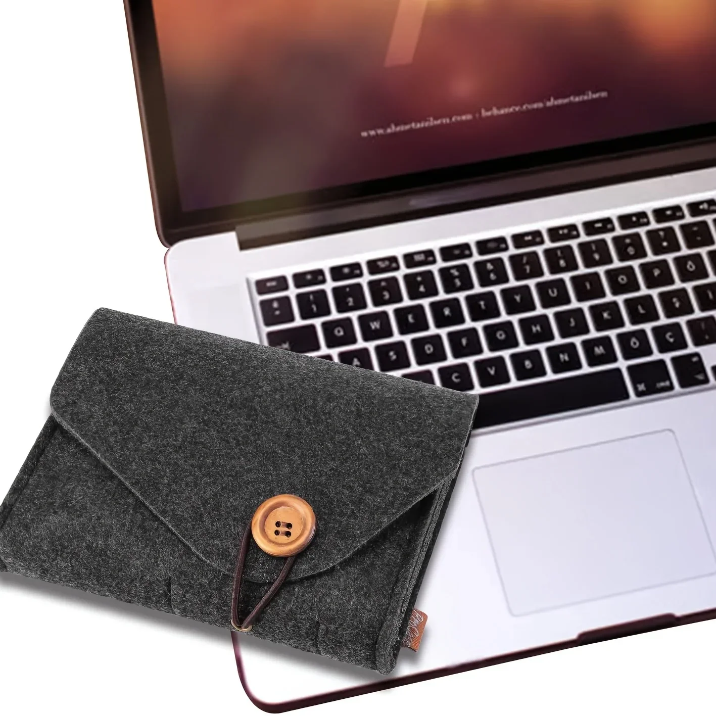 Digital Storage Bag Thick Felt Shockproof Organizer Anti Dust Anti Scratch Portable Pouch for Earphone Office Accessory Storage