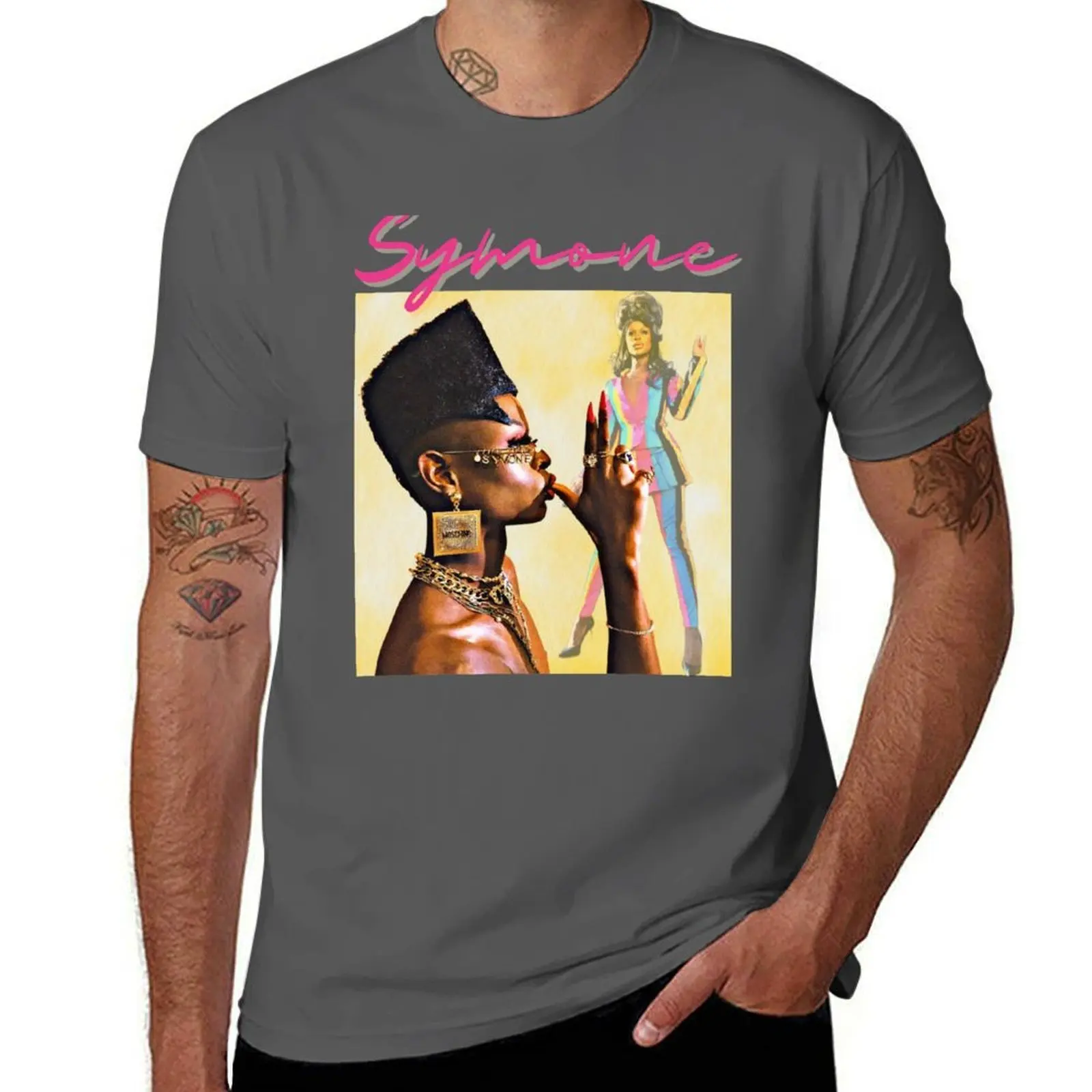 

Retro Inspired Symone from Season 13 of RuPaul's Drag Race T-Shirt t shirts for man slim fit anime t shirts oversize T-Shirt