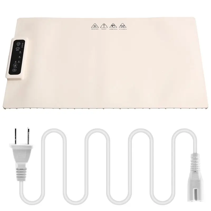 AA73 Food Warming Tray Mat Electric Roll Up Plate Warmer To Keep Food Warm & Hot With Adjustable Heat Level Temperature US Plug