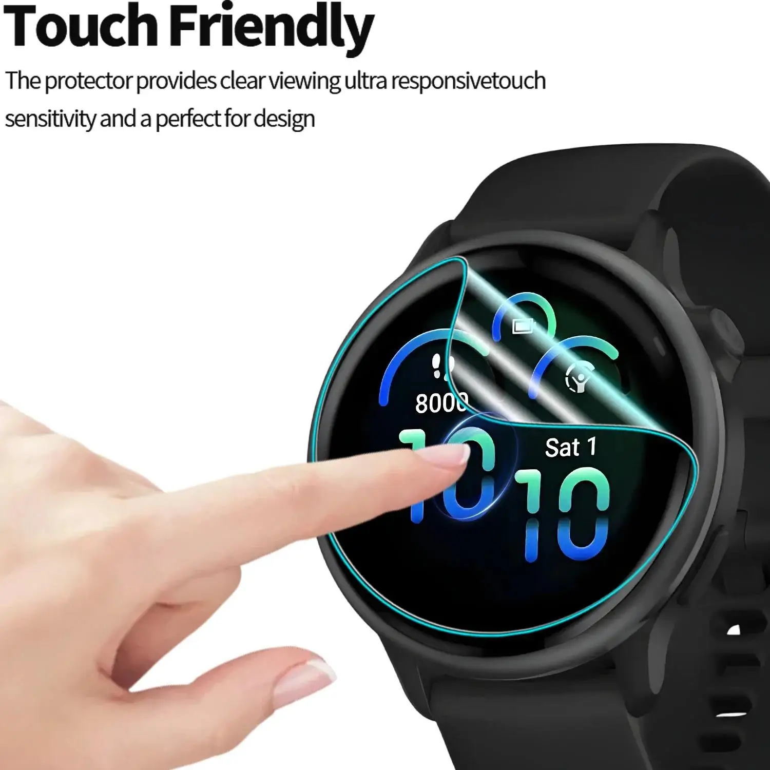 1-5Pcs Hydrogel Film Screen Protectors For Garmin Vivoactive 6 5 HD Anti-scratch Smartwatch Protective Films for Vivoactive 6/5 image 5
