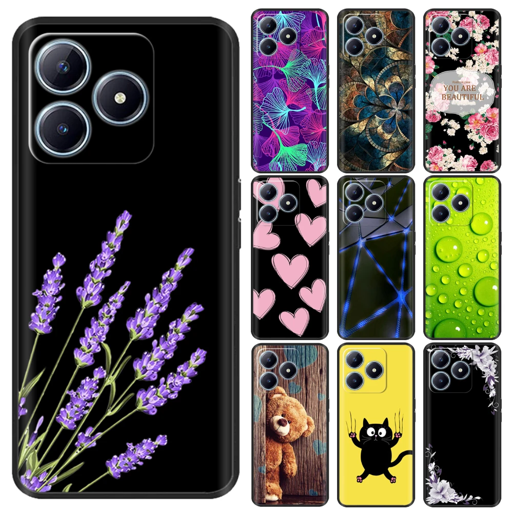 For Realme Note 50 Case Fashion Cute Flower Girls Women Soft TPU Silicone Back Cover For Realme Note 50 Note50 Fundas RMX3834