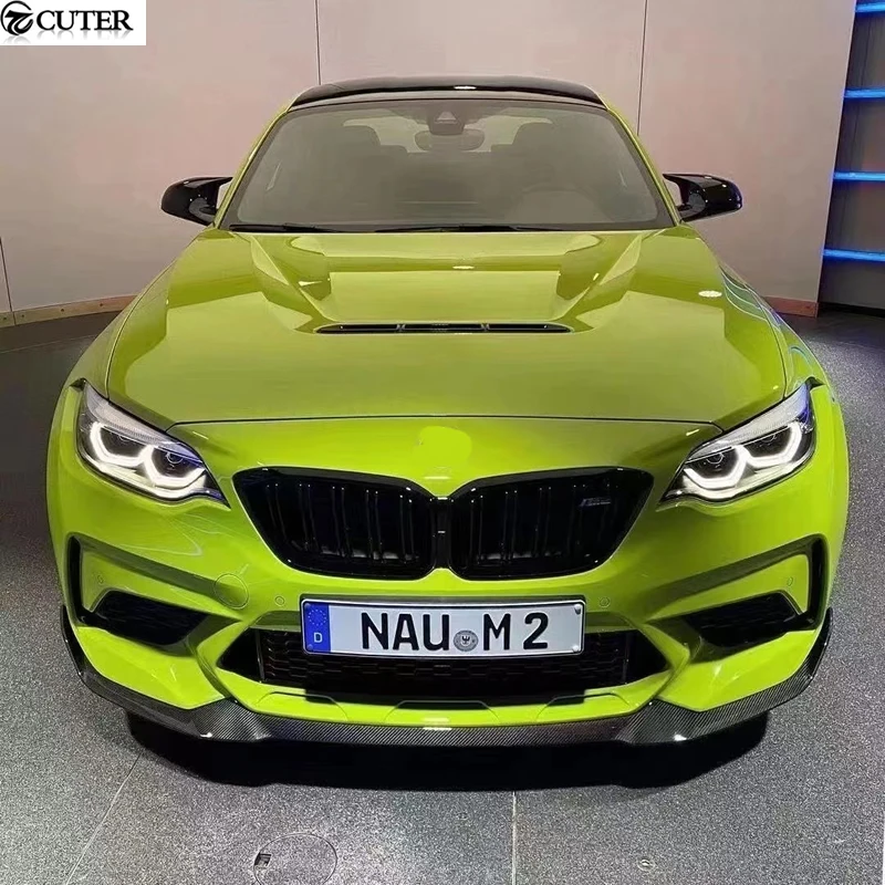 F87 M2C CS Style Carbon Fiber Frp Front Bumper Lip Splitter for Bmw F87 M2C Car Styling