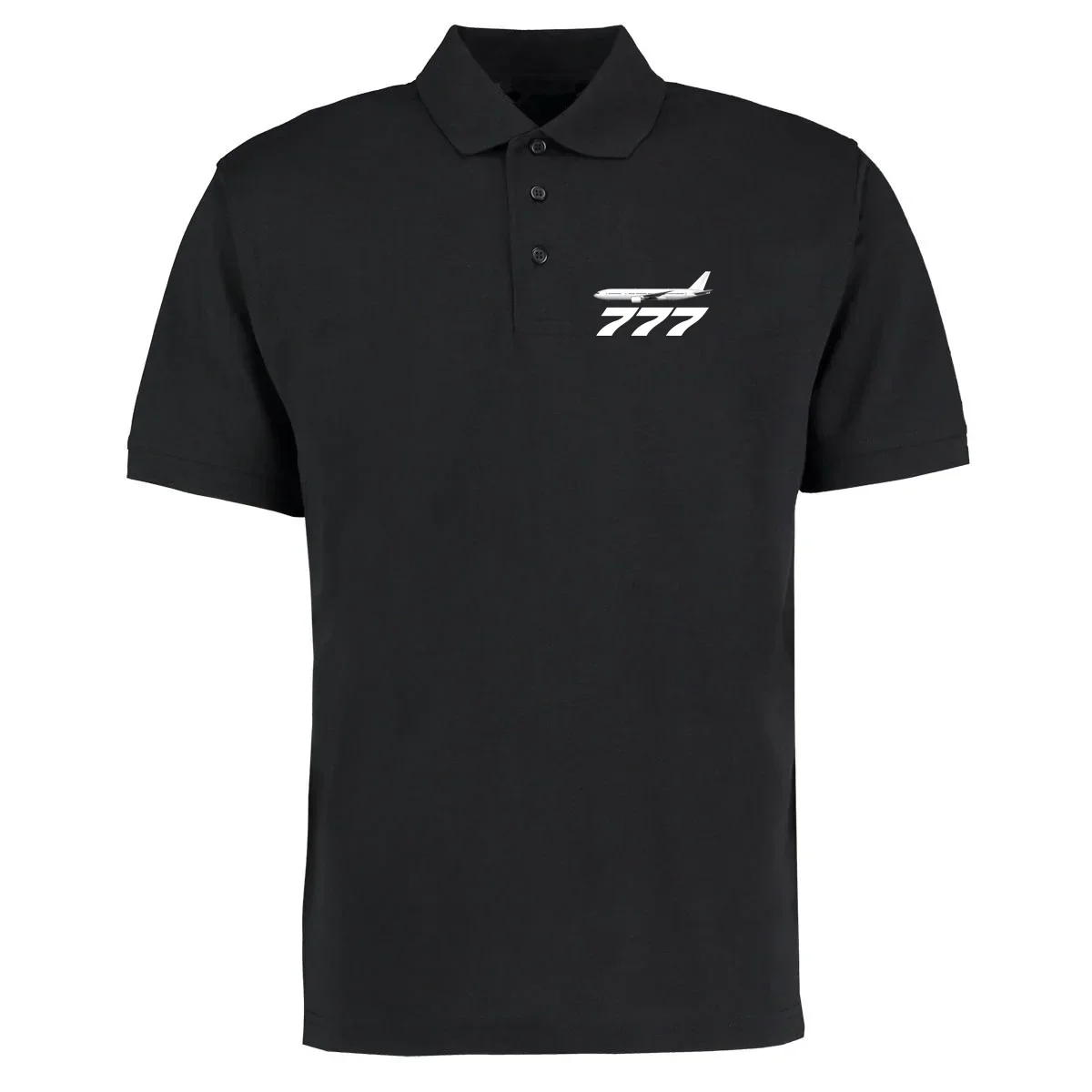 The 777 Aviation Aircraft Flight Pilots Cotton Men Polo Shirts T-Shirts Tops Tees