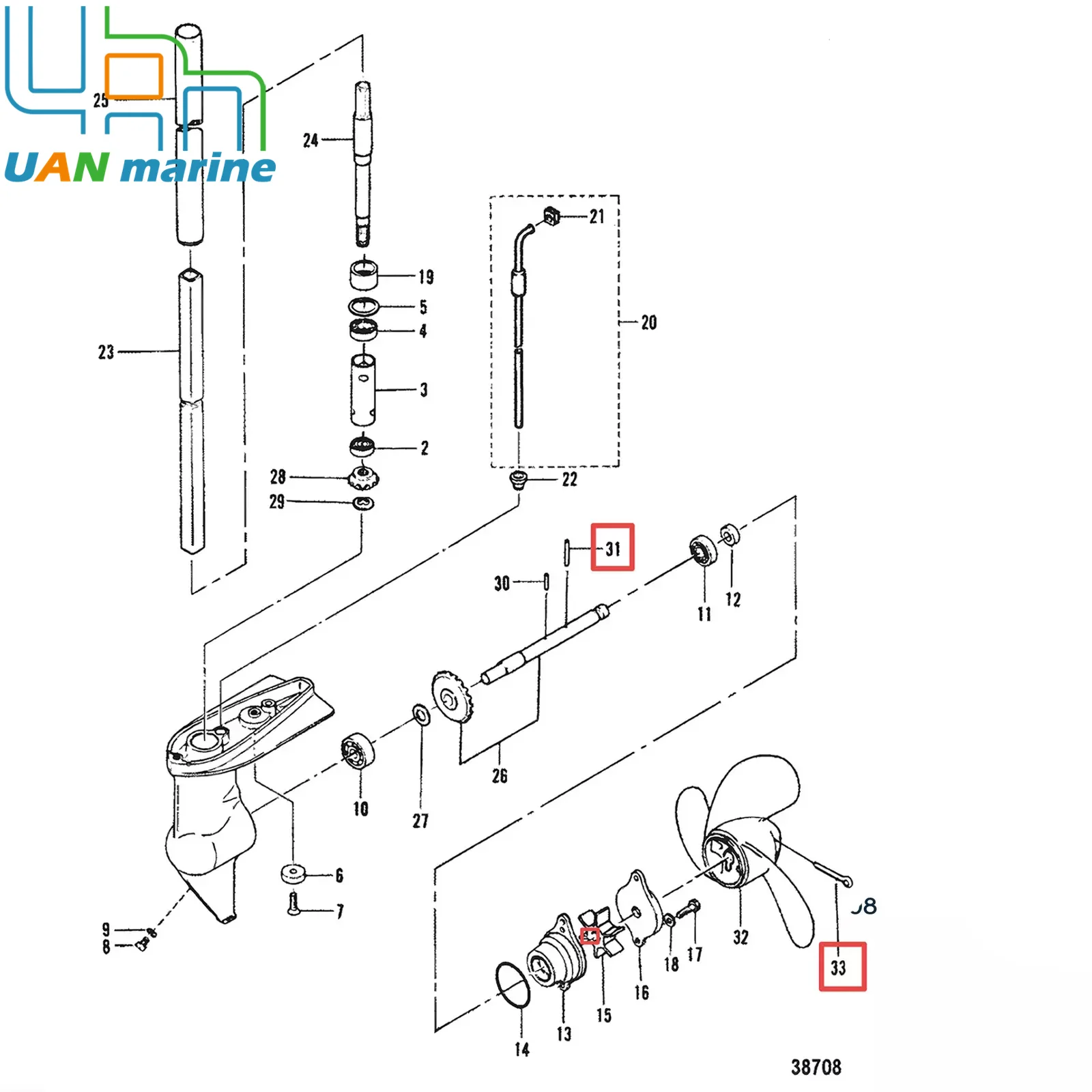 Boot Eninge Propellers Cotter Pin Clip Sleutel Bevestiger Plug Pin Roestvrij Staal Voor Kwik 2.2-3.5 Pk Nissan Tohatsu Mfs 2-3.5b