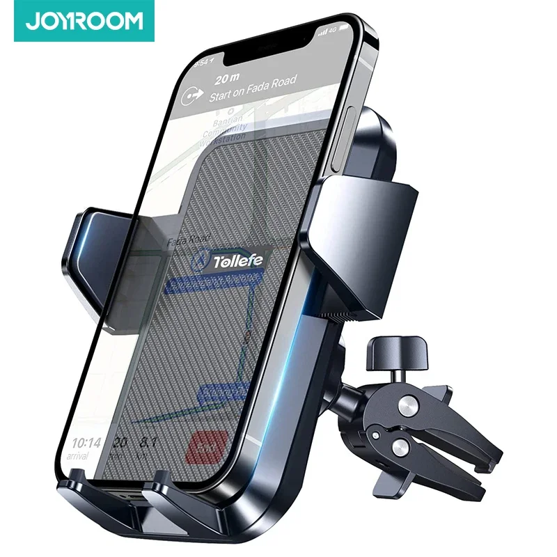 

Joyroom Upgraded Car Phone Holder Military-Grade Protection Big Phone And Thick Cases Friendly Hands Free Air Vent Mount JR-ZS23