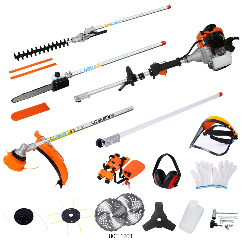 

52cc weed killer/Walker gas driven, 3-in-1 blower, with 10 inch brush cutter, including rubber handle and shoulder strap