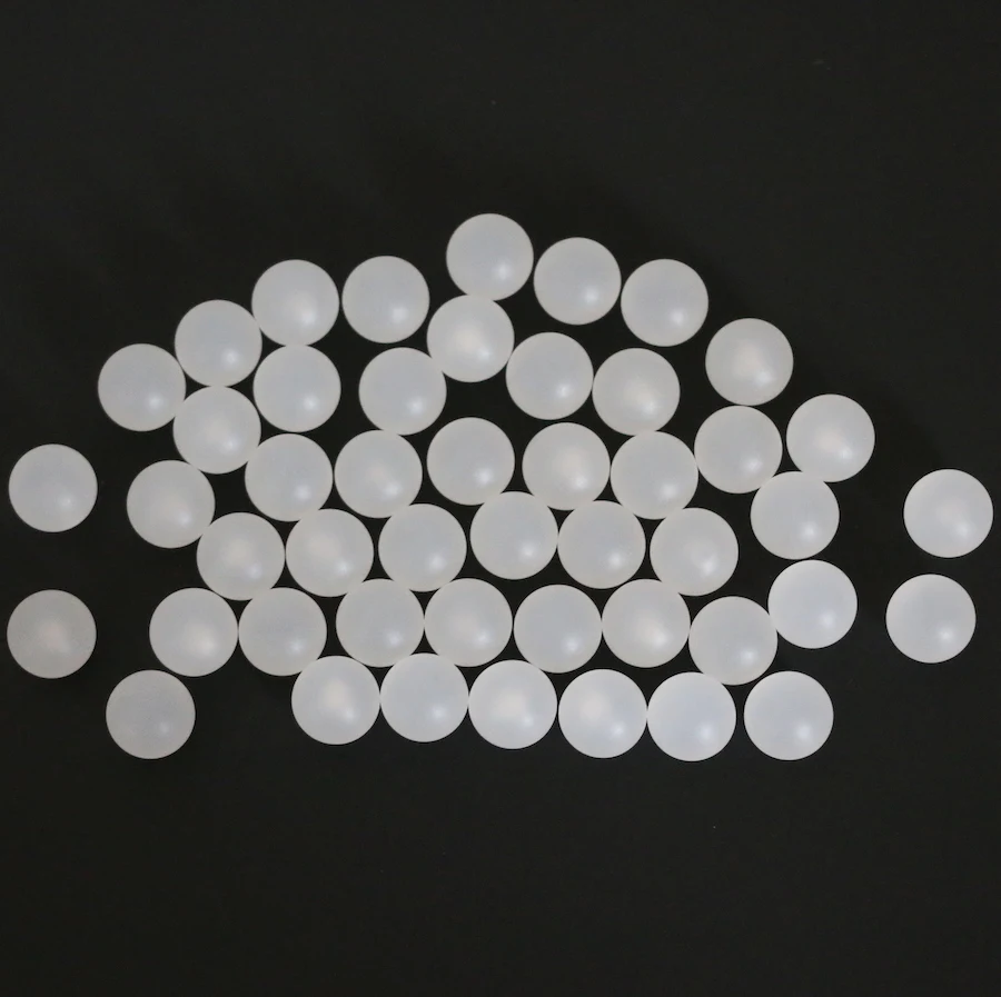 10mm 100pcs Polypropylene ( PP ) Sphere Solid Plastic Balls For Valves and Low Load Bearings