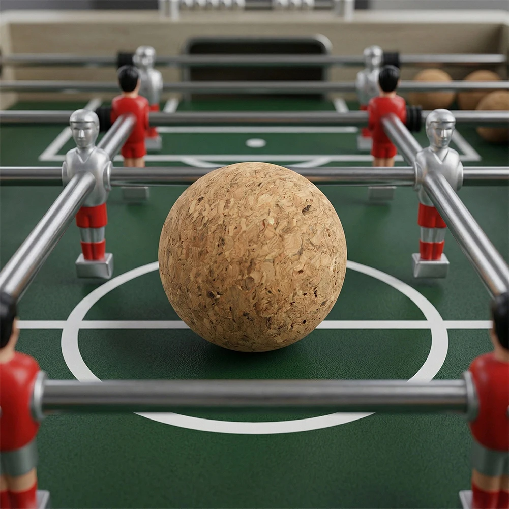 

Table Football Replacement Balls 6pcs Natural Cork Construction for Stable Rotation and Reliable Table Interaction