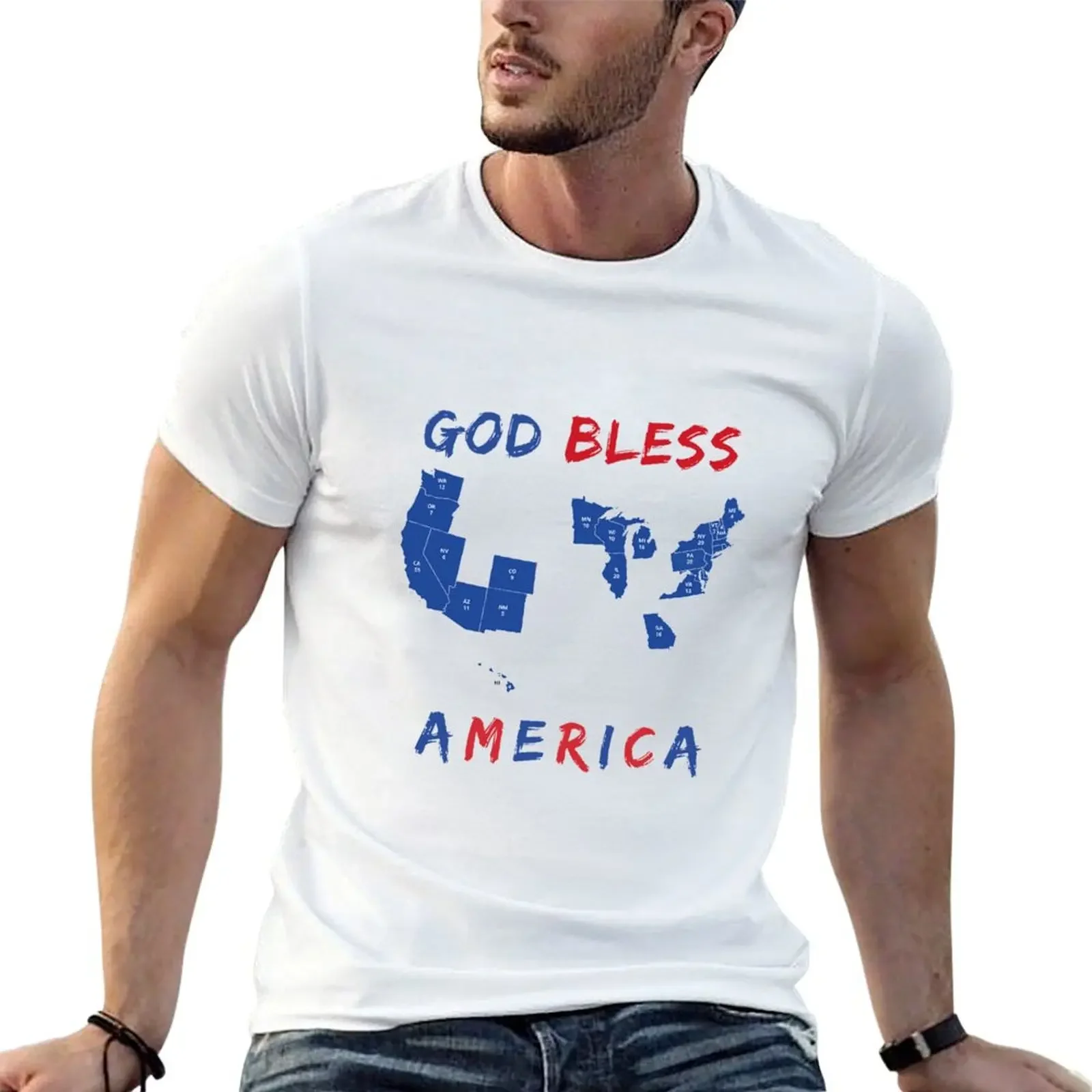 God Bless America (2020 Update) T-Shirt designer shirts football t shirt plain t shirts men