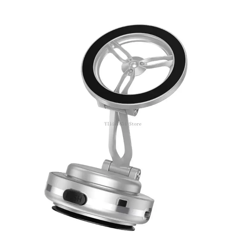 

Electric Vacuum Suction Phone Bracket with Strong Suction Cup for Navigation Driver Passenger Easy Installation