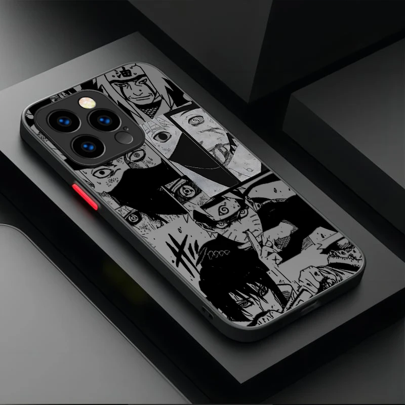 Anime N-Narutos Matte Hard Case for IPhone 17 Air 15 16E 16 Plus 14 13 12 11 Pro Max XR X XS Max SE 2020 Bumper Shockproof Cover