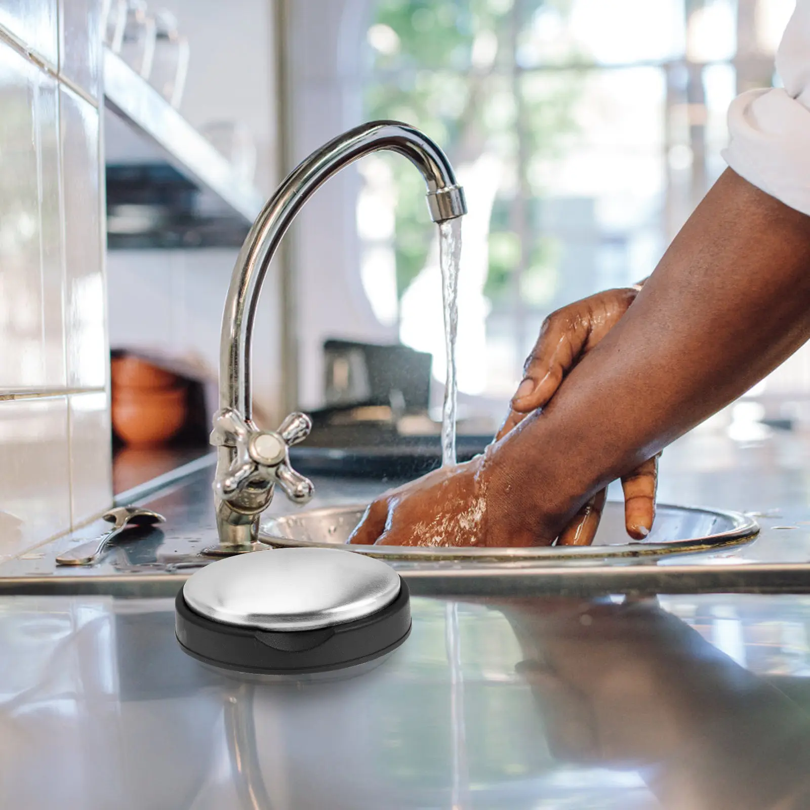 

Набор из 2-х мыльных брусков из нержавеющей стали для удаления запаха чеснока, рыбы, лука с рук, для кухни, от запаха еды, мыло для рук из нержавеющей стали