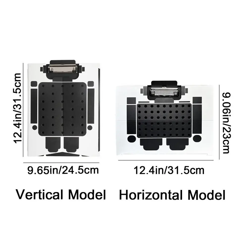 Creative Plastic Robot Shape Paper Clipboard Foldable Large Capacity A4 File Folder Can Be Vertical Writing Pad Student