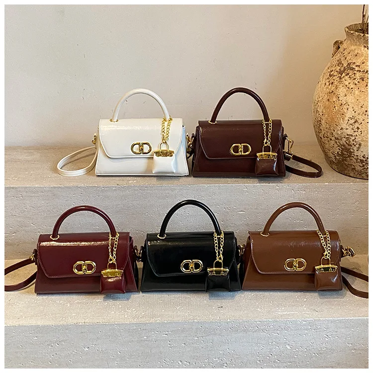 

2025 SS Lock-Accent Tote Bag, Multi-Way Convertible Top Handle & Crossbody Purse for Women, Spacious Day to Night Carryall