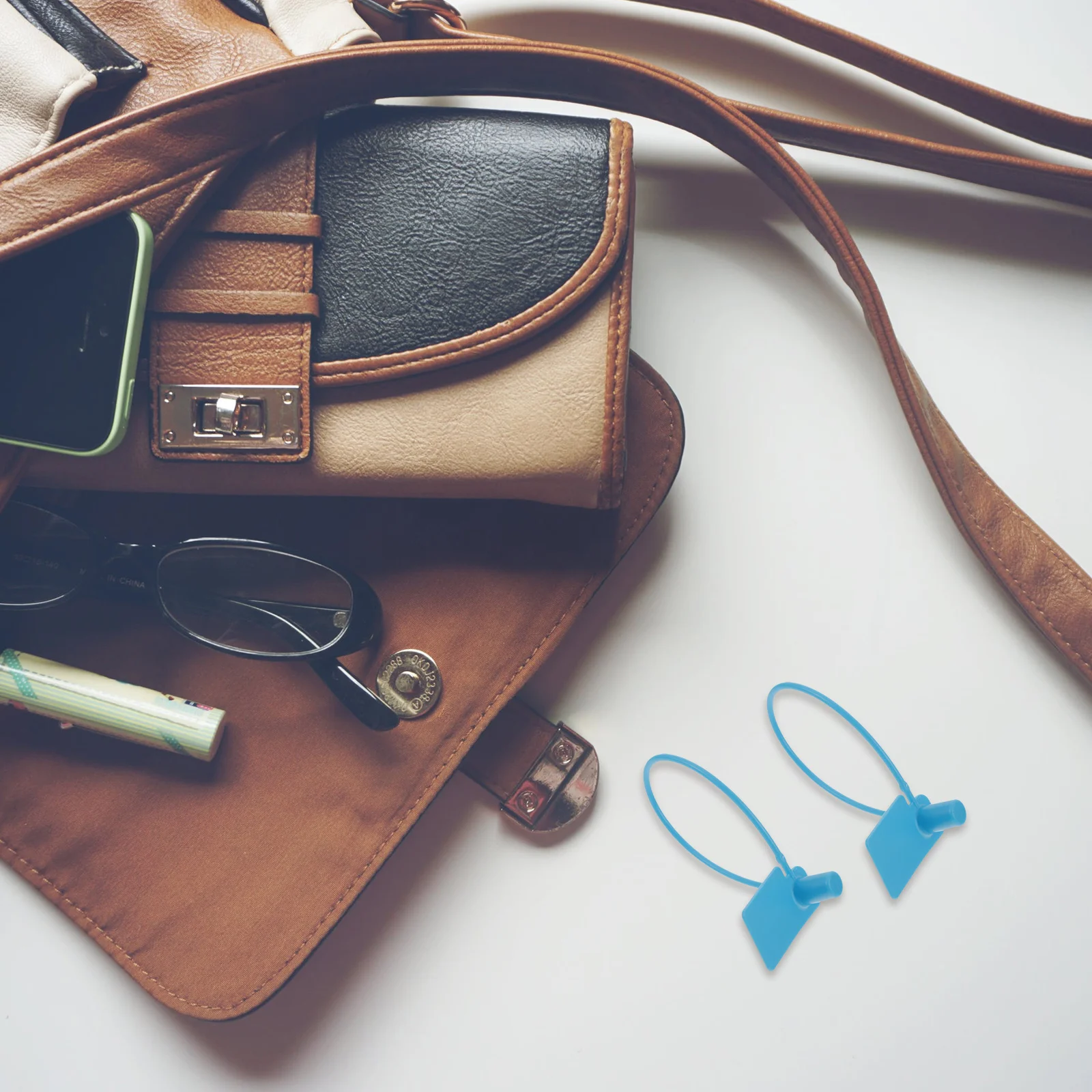 

100Pcs Tag Lock Cable Tie Durable Self-Locking Plastic Ties for Security Sealing Bags Containers Fire Equipment