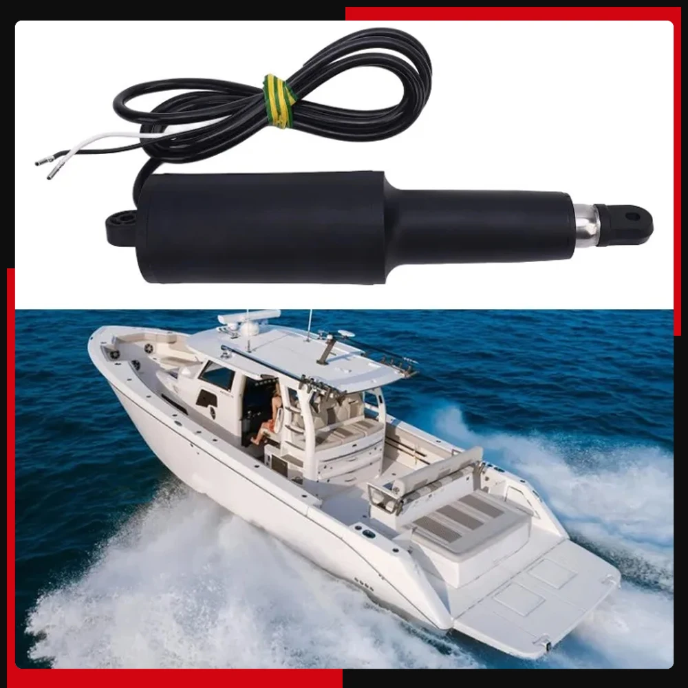 Boot Trim Tab Actuator Trim Tab Actuator Kit Verbesserte Stabilität Verbesserte Steuerung Metalllegierung 15055-001 für Ski Boote Schleppboote