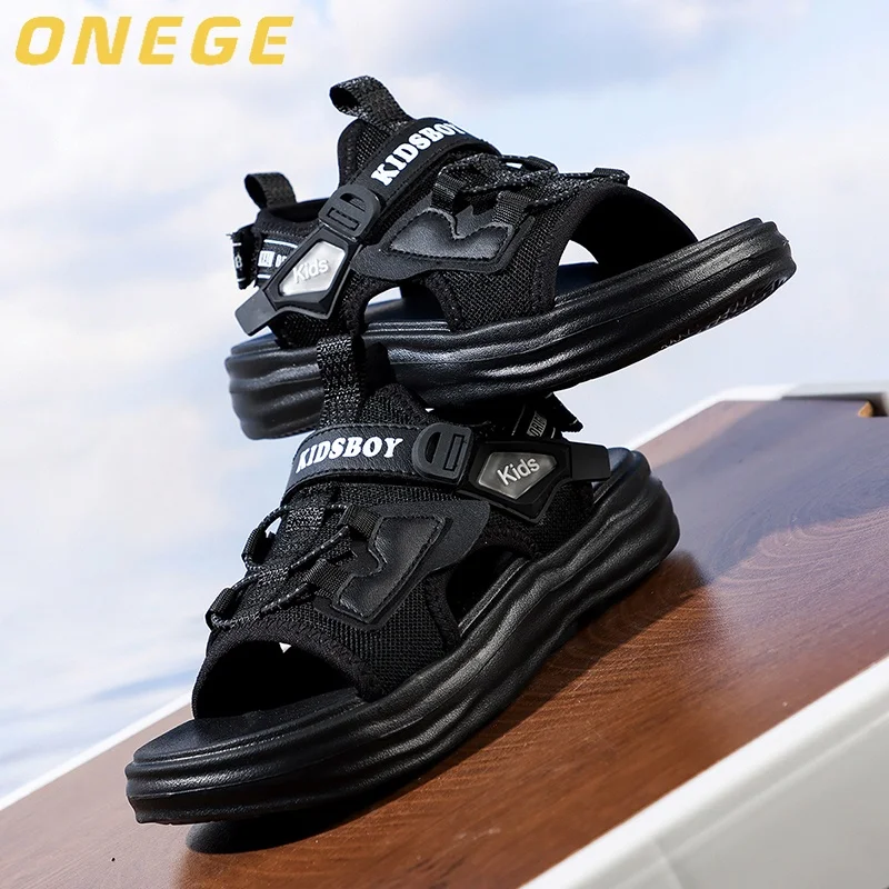 A Pair of Summer Fashionable Casual Children's Sandals for Boys, Simple Wear-Resistant Beach Shoes, Sports Outdoor Children's Shoes