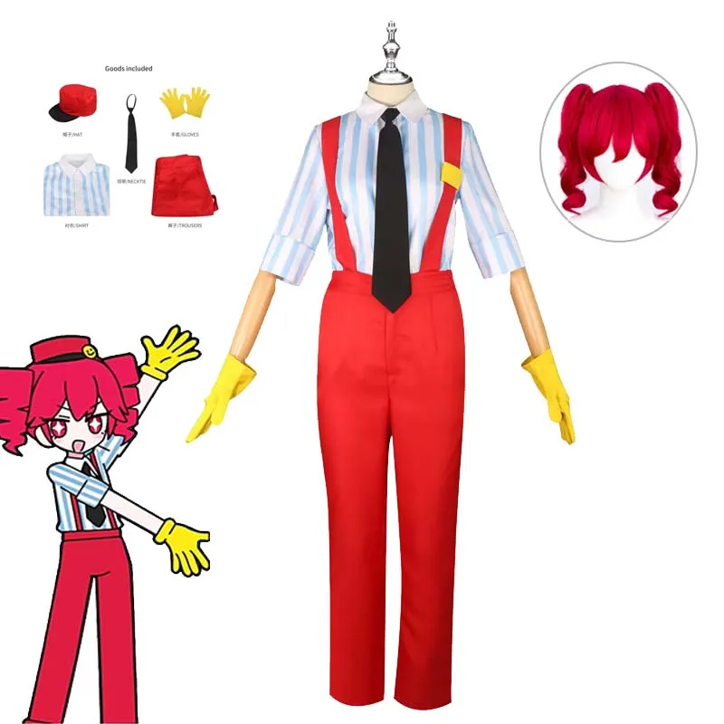 Costume de cosplay Kasane Teto, ensembles d'uniformes de chanteuse virtuelle, perruques et accessoires de tête de Teto, costume de scène pour adulte