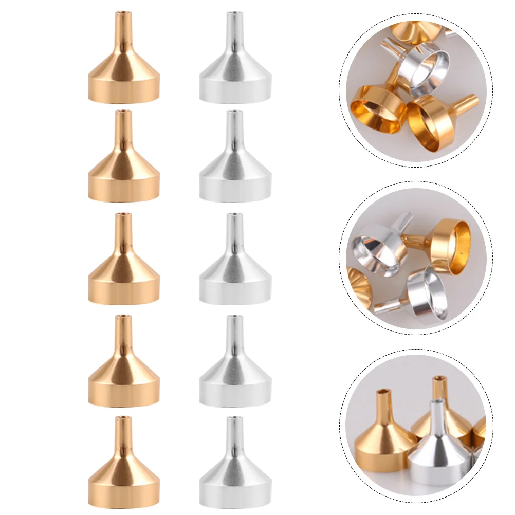 

10pcs Mini Transferring Funnels Funnel Mini Transfer Funnels Essential Oil Perfume Transferring Reusable Small Tools